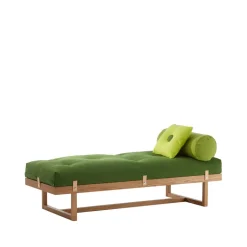 A2 Day Beds & Chaises|Sofas*Stay day bed, Fabric . body in oiled oak Green