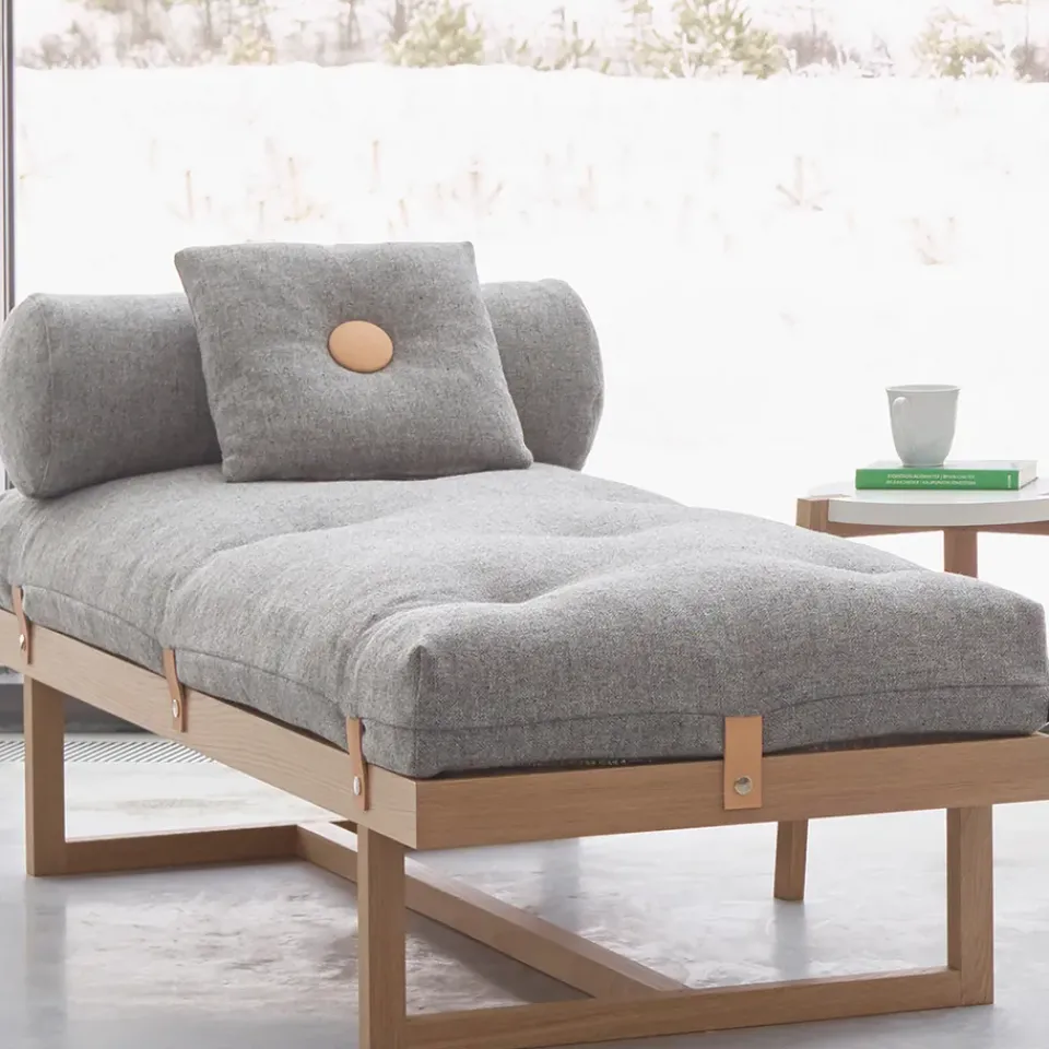 A2 Day Beds & Chaises|Sofas*Stay day bed, Fabric . body in oiled oak Green