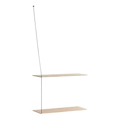Woud Shelves & Shelving Systems*Stedge shelf 60 cm, White pigmented oak Beige