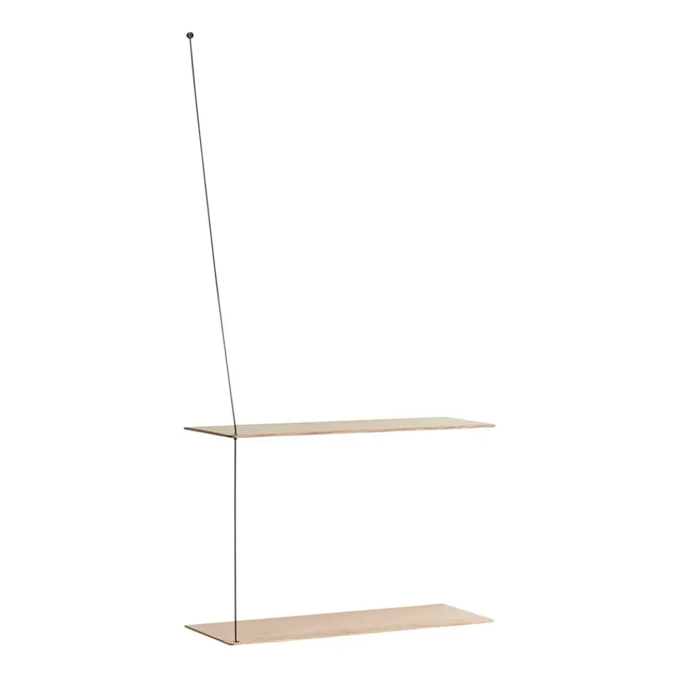 Woud Shelves & Shelving Systems*Stedge shelf 60 cm, White pigmented oak Beige