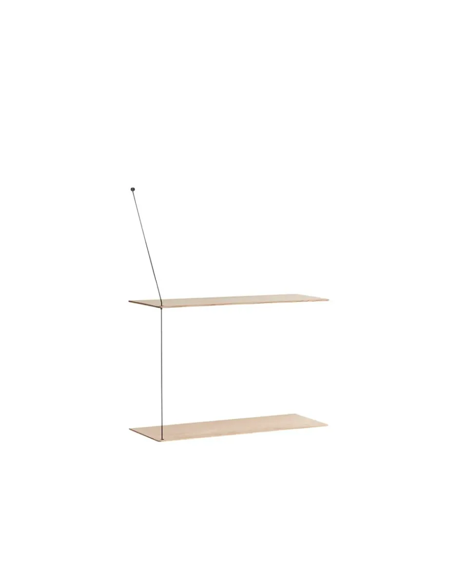 Woud Shelves & Shelving Systems*Stedge shelf 60 cm, White pigmented oak Beige