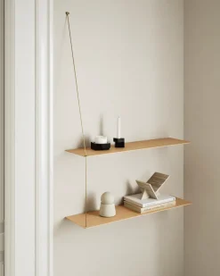Woud Shelves & Shelving Systems*Stedge wall shelf 80 cm, Oak Beige
