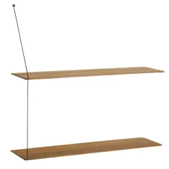 Woud Shelves & Shelving Systems*Stedge wall shelf 80 cm, Smoked oak Brown