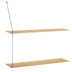 Woud Shelves & Shelving Systems*Stedge wall shelf 80 cm, white-pigmented oak Brown