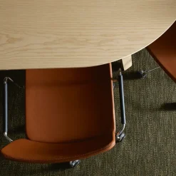 Swedese Office Chairs*Stella office chair can be raised/lowered with tilt, Leather elmosoft 99999 , chrome stand, flexible back Black