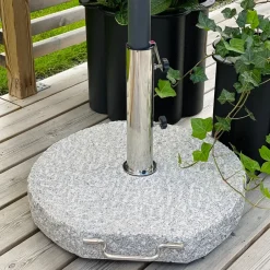 1898 Sun Protection*Stenbro parasol base, , 40 kg granite Grey