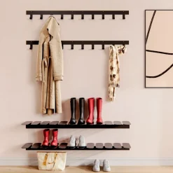 Maze Shoe Racks*Step shoe shelf, Black
