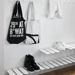 Maze Shoe Racks*Step shoe shelf, White