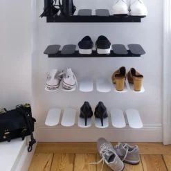 Maze Shoe Racks*Step shoe shelf, White