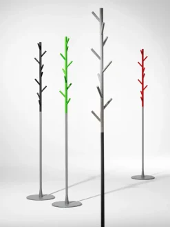 SMD Design Clothes Racks, Coat Stands & Hangers*Sticks hanger floor, White-silver Silver-colouredWhite
