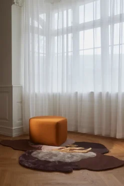 AYTM Armchairs & Footstools|Sitting Poufs*Stilla pouf, Amber Yellow