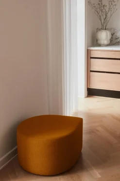 AYTM Armchairs & Footstools|Sitting Poufs*Stilla pouf, Amber Yellow