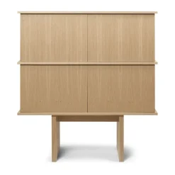 Ferm Living Dressers & Sideboards*Stilt sideboard double 109x100 cm, Natural oak Beige