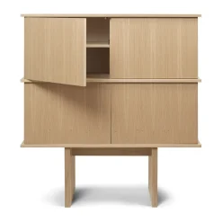 Ferm Living Dressers & Sideboards*Stilt sideboard double 109x100 cm, Natural oak Beige