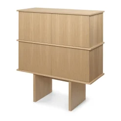 Ferm Living Dressers & Sideboards*Stilt sideboard double 109x100 cm, Natural oak Beige
