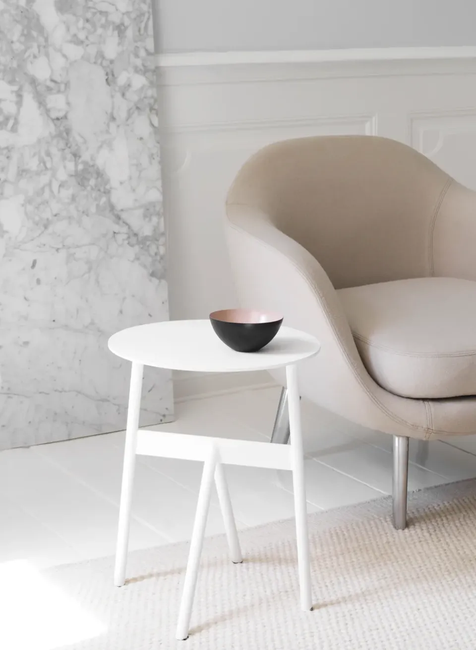 Normann Copenhagen Side Tables*Stock Table side table Ø37 cm H:46 cm, White