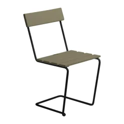 Grythyttan Stålmöbler Balcony Furniture*Stol 1 chair, Light green oak-black GreenBlack
