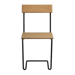 Grythyttan Stålmöbler Balcony Furniture|Seating*Stol 1 chair, Oiled oak-black BeigeBlack