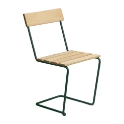Grythyttan Stålmöbler Balcony Furniture*Stol 1 chair, Oiled pine-green BeigeGreen