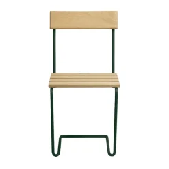 Grythyttan Stålmöbler Balcony Furniture*Stol 1 chair, Oiled pine-green BeigeGreen