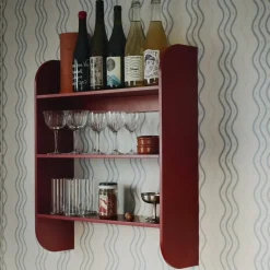 TÔNN furniture Shelves & Shelving Systems*Strapats wall shelf 62x73,6 cm, Burgundy Red