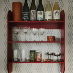 TÔNN furniture Shelves & Shelving Systems*Strapats wall shelf 62x73,6 cm, Burgundy Red