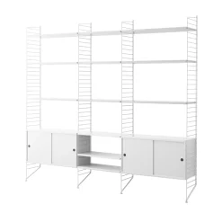 String Shelves & Shelving Systems|String Shelves*bookshelf combination B - White
