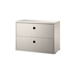 String String Shelves|Dressers & Drawer Units*cabinet with drawers, , 58x30 cm Beige