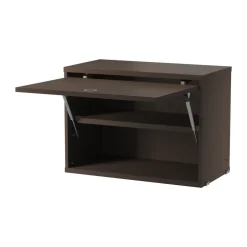 String String Shelves|Display & Glass Cabinets*cabinet with flip door, Dark oak, 58x30 cm Brown