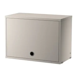 String String Shelves|Display & Glass Cabinets*cabinet with flip door, , 58x30 cm Beige