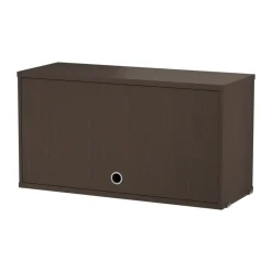 String String Shelves|Display & Glass Cabinets*cabinet with flip door, Dark oak, 78x30 cm Brown