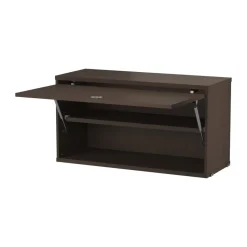String String Shelves|Display & Glass Cabinets*cabinet with flip door, Dark oak, 78x30 cm Brown