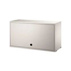 String String Shelves|Display & Glass Cabinets*cabinet with flip door, , 78x30 cm Beige