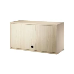 String String Shelves|Display & Glass Cabinets*cabinet with flip door, Ash, 78x30 cm Beige