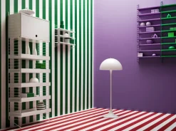 String String Shelves|Display & Glass Cabinets*cabinet with flip door, , 58x30 cm White