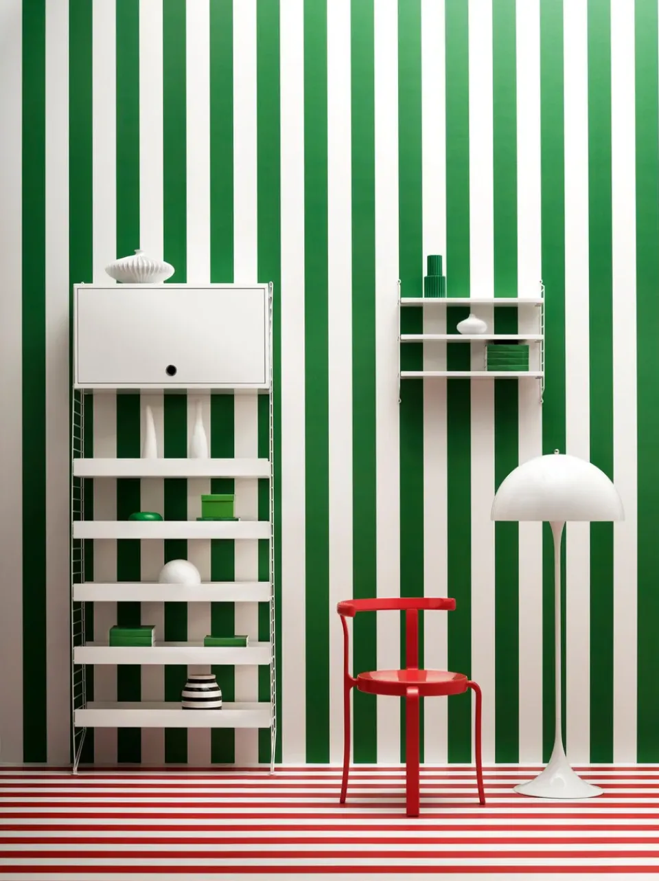 String String Shelves|Display & Glass Cabinets*cabinet with flip door, , 58x30 cm White
