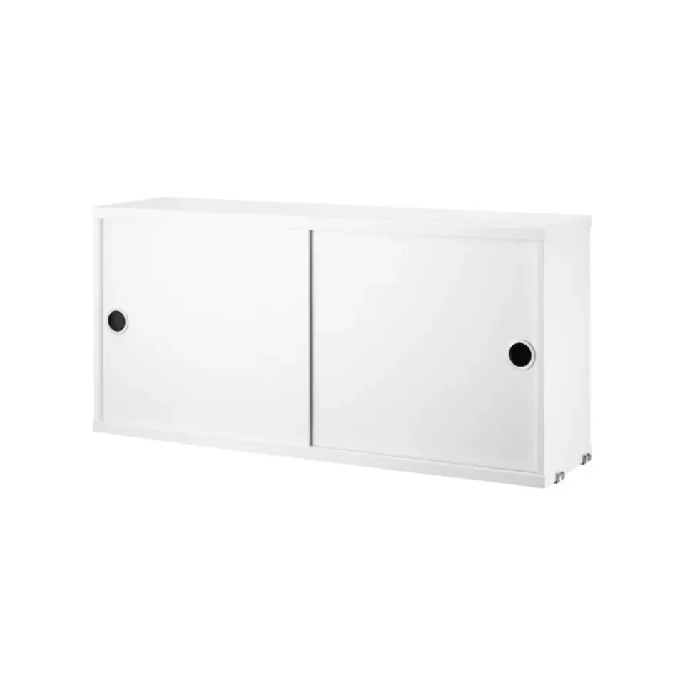 String String Shelves|Display & Glass Cabinets*cabinet with sliding door, , 78x20 cm White