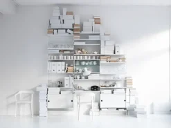 String String Shelves|Display & Glass Cabinets*cabinet with sliding door, , 78x30 cm White