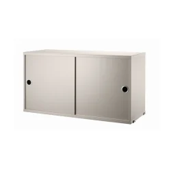 String String Shelves|Display & Glass Cabinets*cabinet with sliding door, , 78x30 cm Beige