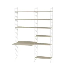 String String Shelves*children's room ash & white - Combination D Beige