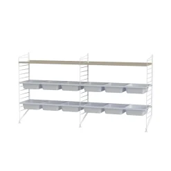 String String Shelves*children's room & white - Combination F Beige