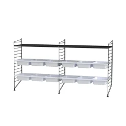 String String Shelves*children's room - Combination F Black