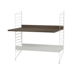 String String Shelves*children's room combination A - walnut & white Brown