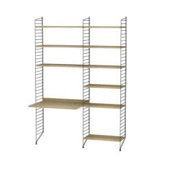 String String Shelves*children's room oak & black - Combination D Beige