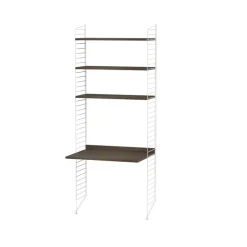 String String Shelves*children's room walnut & white - Combination C Brown