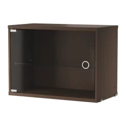 String String Shelves|Display & Glass Cabinets*display cabinet, Dark oak, 58x30 cm Brown