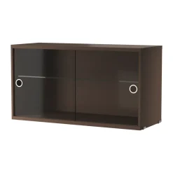 String String Shelves|Display & Glass Cabinets*display cabinet, Dark oak, 78x30 cm Brown