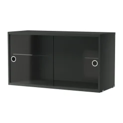 String String Shelves|Display & Glass Cabinets*display cabinet, Dark Grey