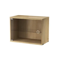 String String Shelves|Display & Glass Cabinets*display cabinet, Oak, 58x30 cm Beige