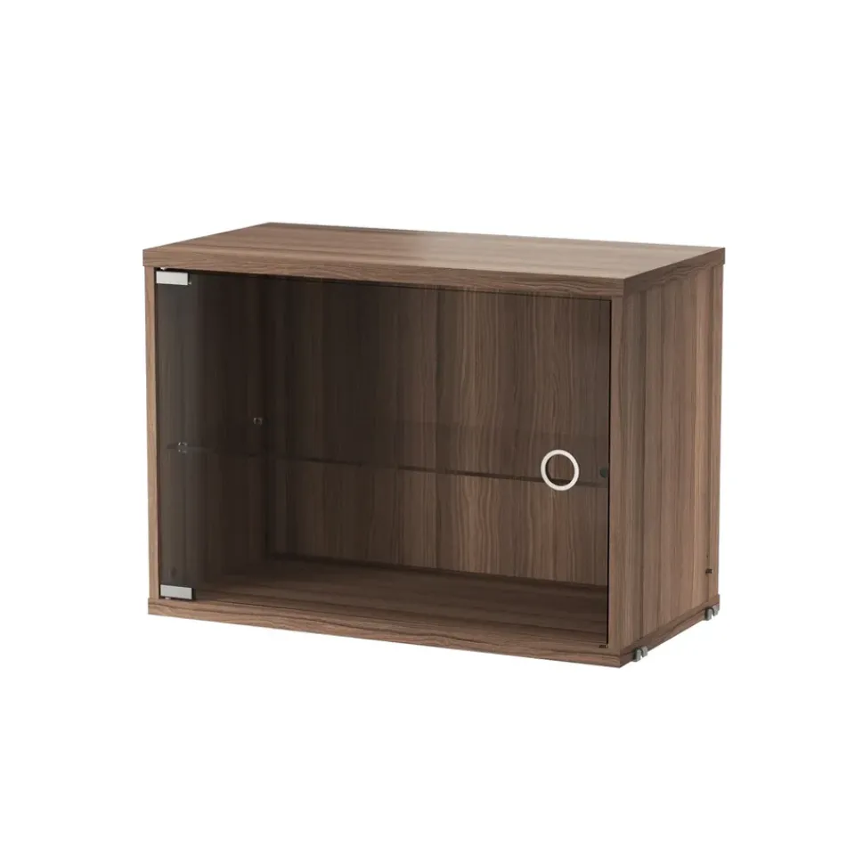 String String Shelves|Display & Glass Cabinets*display cabinet, Walnut, 58x30 cm Brown